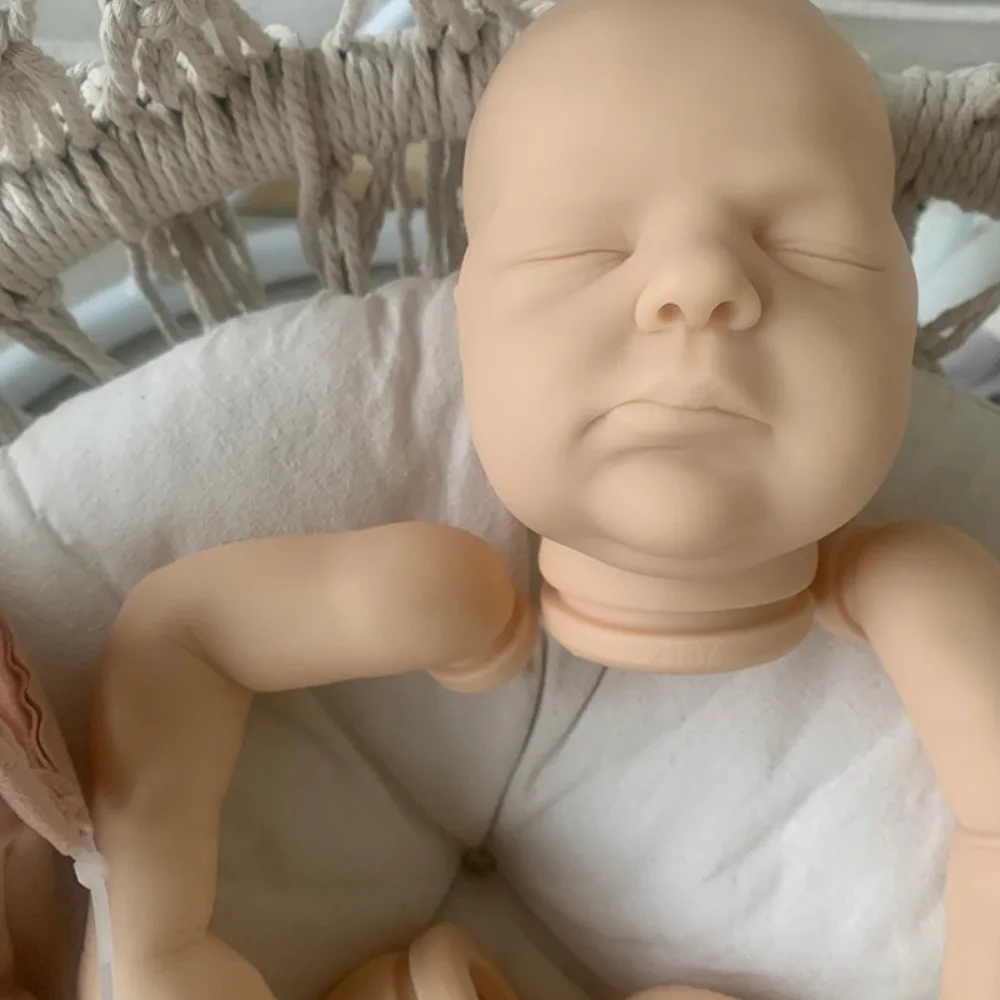 19Inch Reborn Doll Kit Bellami Fresh Color Unpainted Doll Parts with Cloth Body Drop Shipping Kit Bebé Reborn