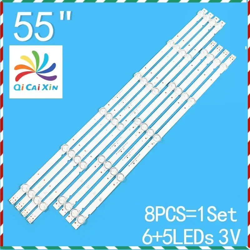 LED strips for 55 TV SDL550WY 55E388G TH-55FX580C RF-AZ550E30-0501A-12  -20 A2 RF-AZ550E30-0601B-12