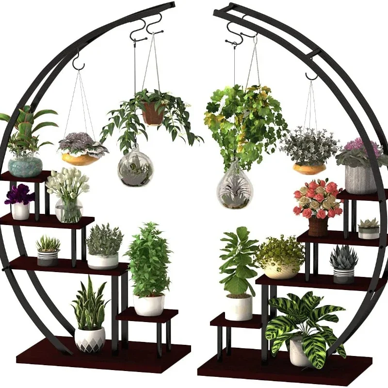 

Living room bedroom wrought iron flower stand balcony multi-layer floor-to-ceiling flower pot stand