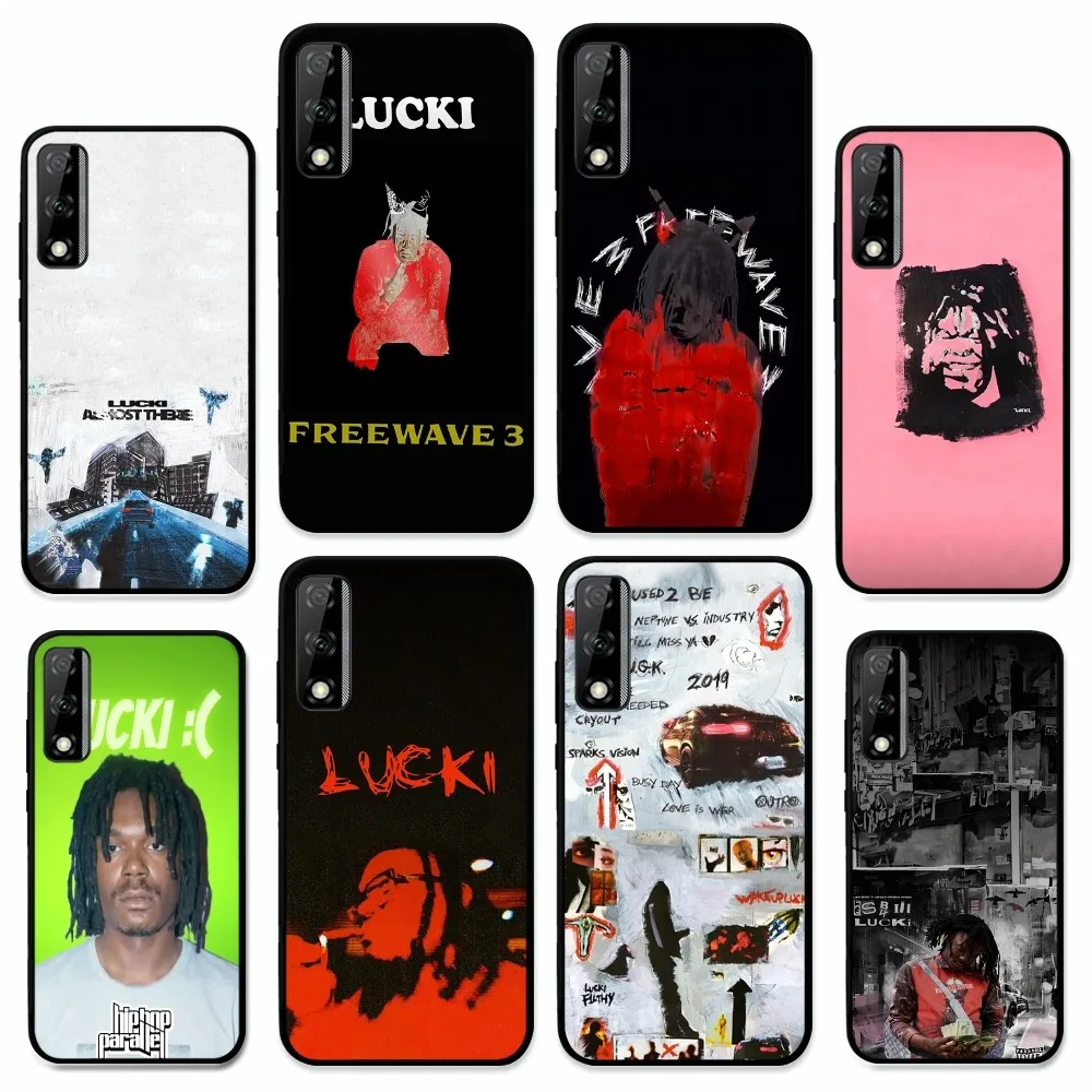 L-Lucki Rapper WAKE UP LUCKI Phone Case For Huawei Y9 6 7 5 Prime Enjoy 7s 7 8 plus 7a 9e 9plus 8E Lite Psmart Shell