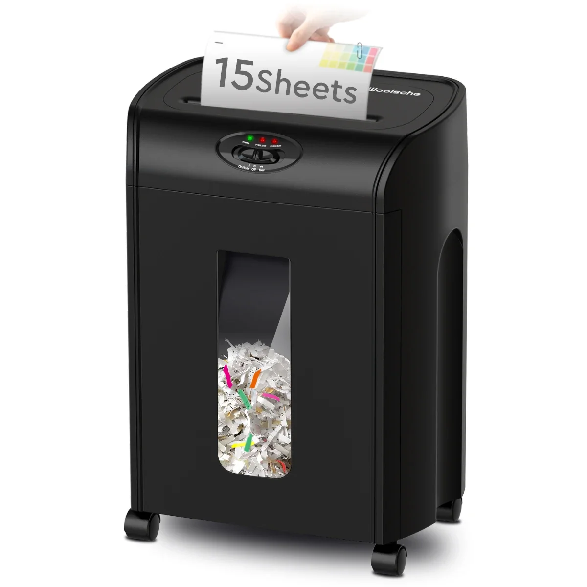 

Office Equipment Paper Shredder Cross Cut 15 Sheets CD290P-15 18L Black OEM P-4