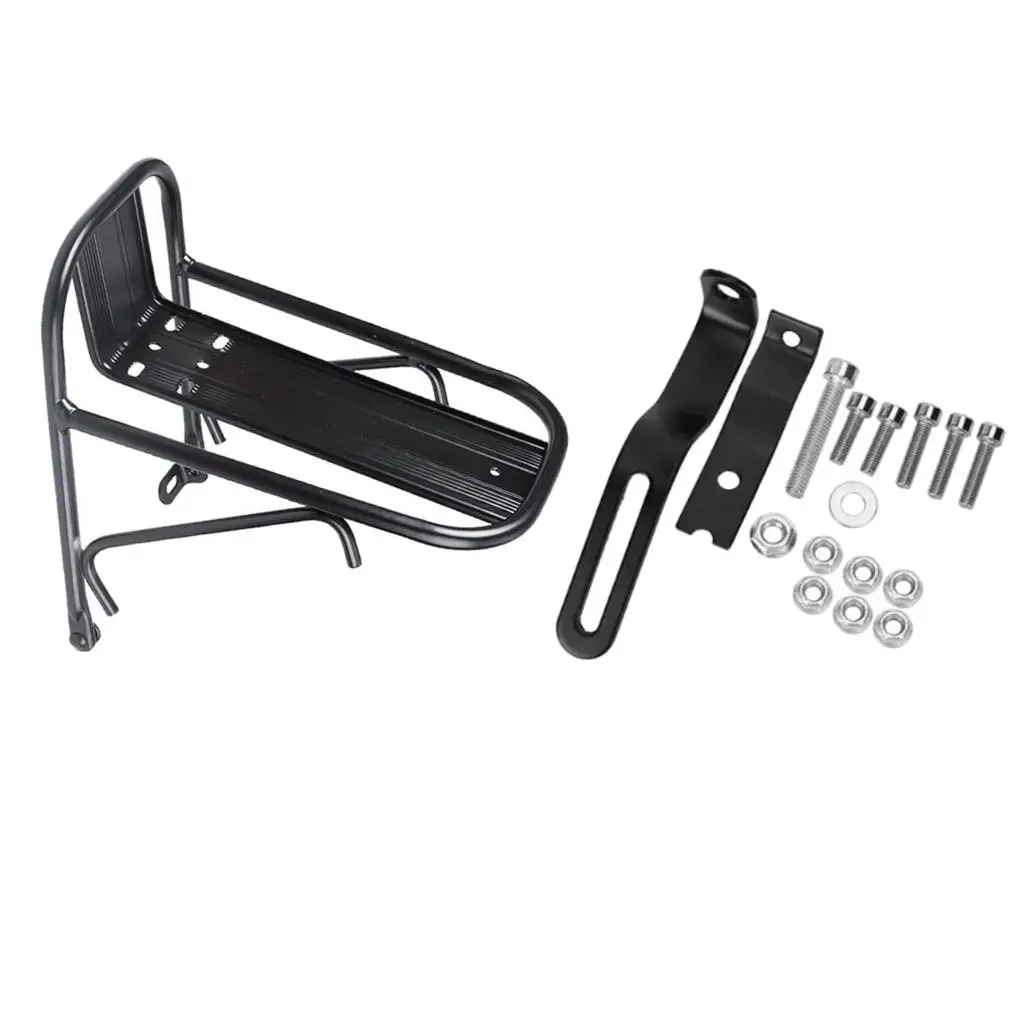 Universal Bike Front Cargo Rack, 15kg Capacidade, Adulto Bikes Suporte, Acessório Ciclo