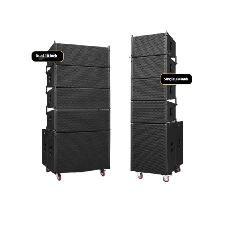 Hot selling Dual 10 inch passive line array speakers Single 10 inch line array sound system professional stage speakers