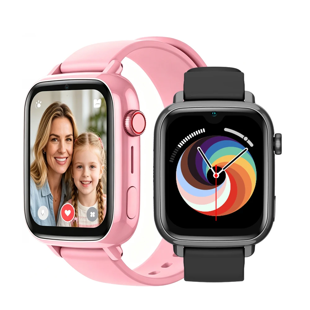 Inteligentny zegarek dla dzieci 4G SOS WIFI GPS Tracker Lokalizacja w czasie rzeczywistym 1+8GB Rozmowy wideo Smartwatch dla dzieci Whatsapp Prezent dla chłopca i dziewczynki — 2