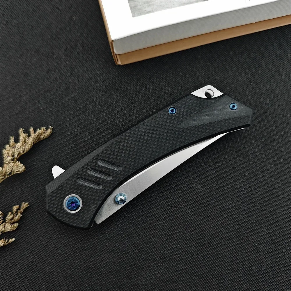 NEW CM102 Folding Pocket Knife D2 Blade G10 Handle High Quality Outdoor EDC Survival Camping Hunting Cutting Tools Men‘s Gift