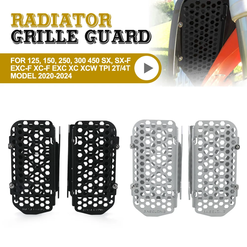 

FOR 125, 150, 250, 300 450 SX, SX-F EXC-F XC-F EXC XC XCW TPI 2T/4T MODEL 2020-2021-2022-2023-2024 Radiator Grille Guard Cover