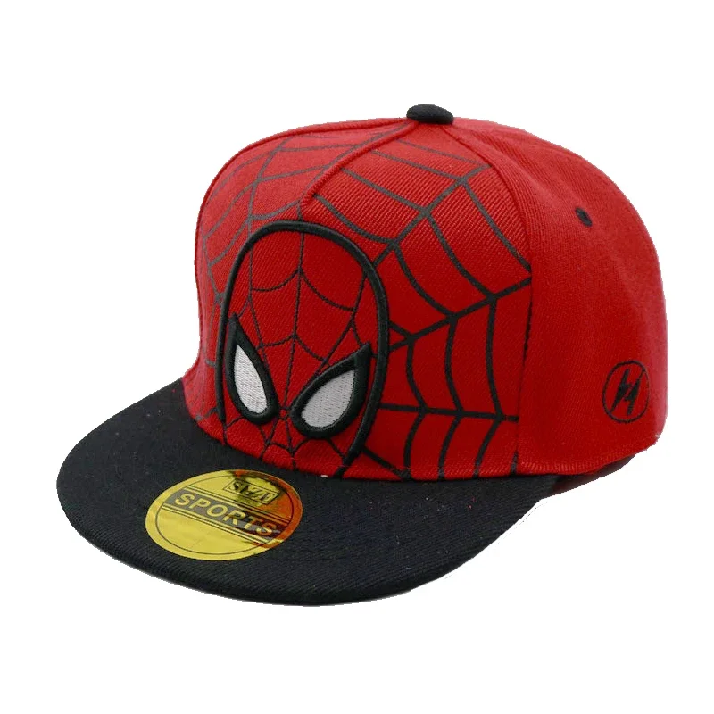 Disney Anime Cartoon Spiderman Kids Hats Toddler Baby Baseball Cap Autumn Spring Children\'s Snapback Hip Hop Caps For Boys Girls