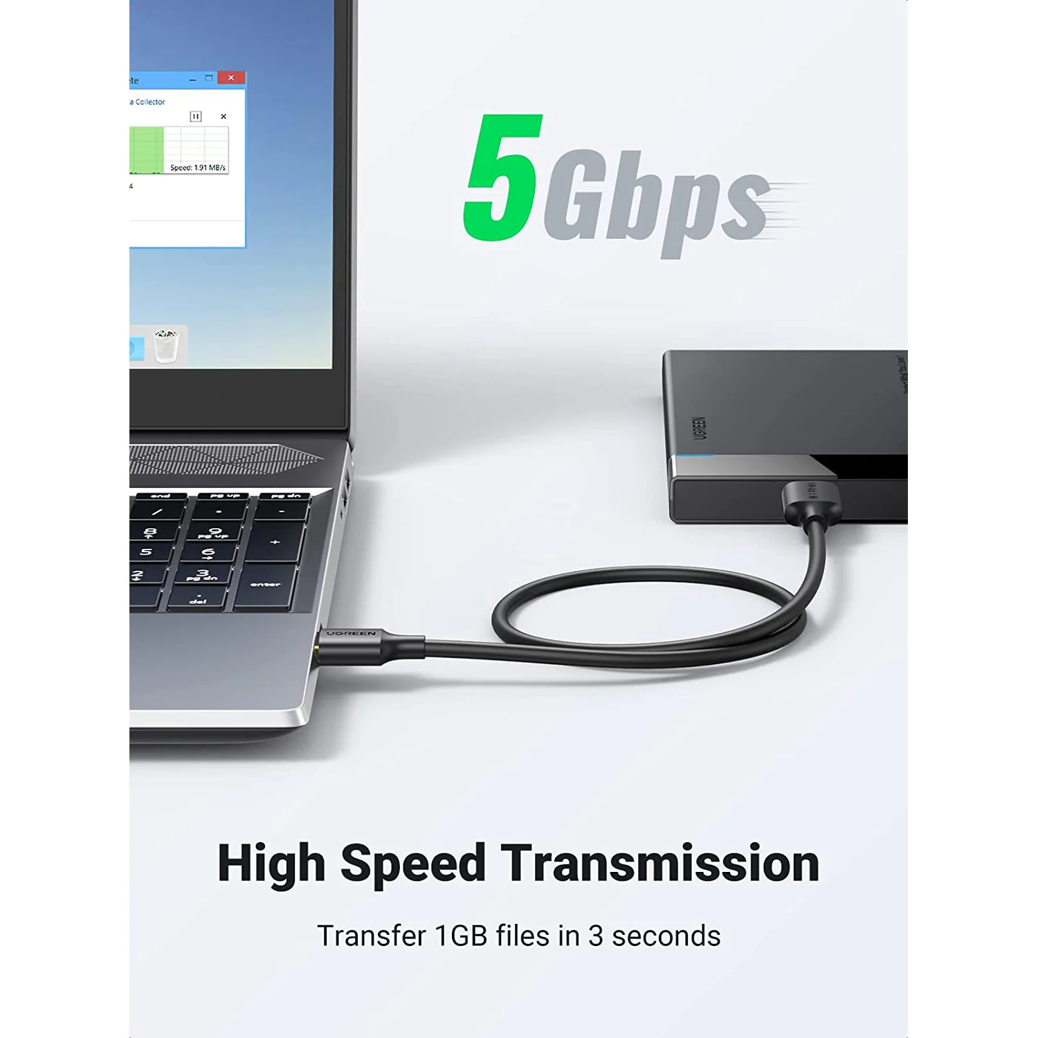 UGREEN Micro USB 3.0 Cable USB 3.0 Type a Male to Micro B Cord 5 Gbps Transferring Speed