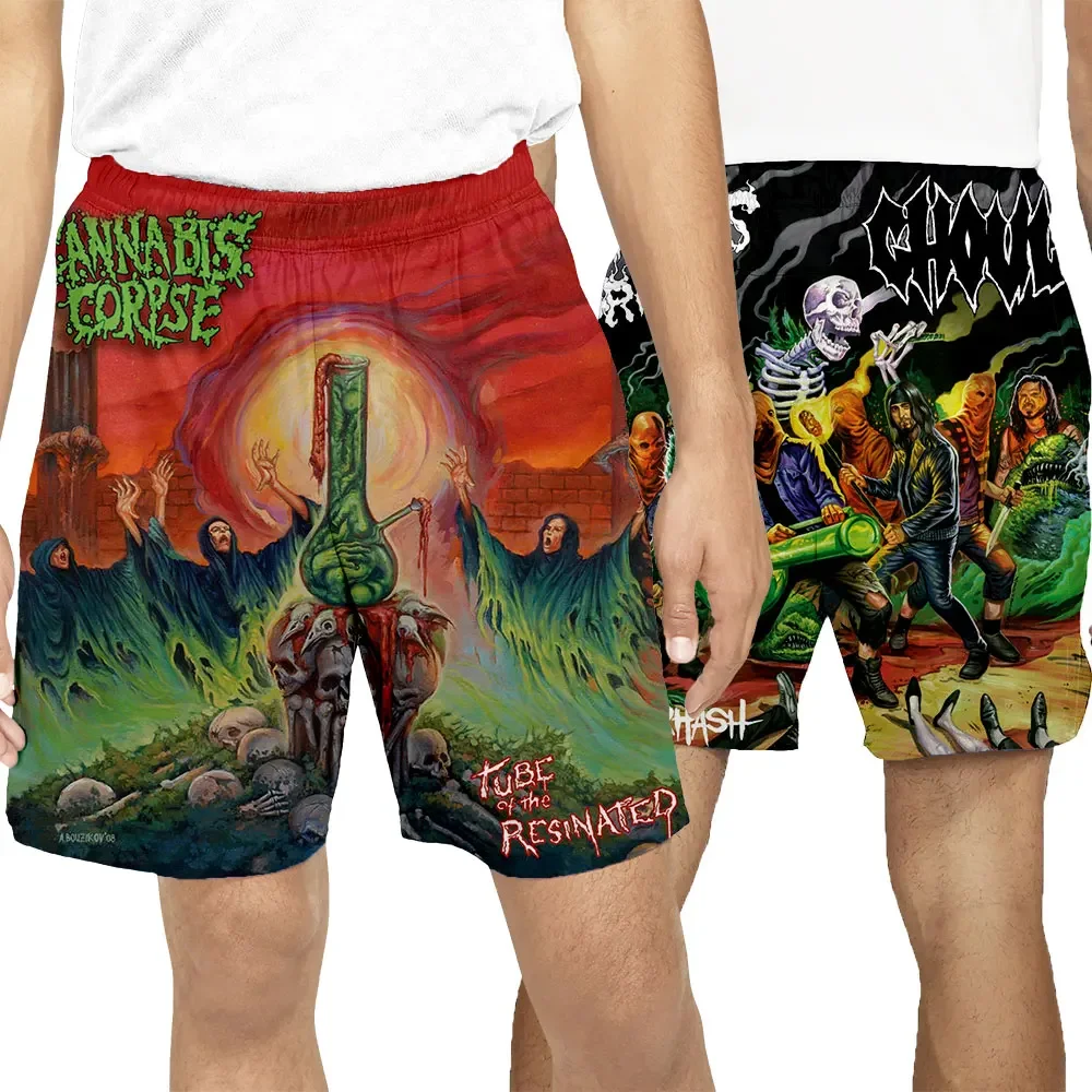 CAVVING 3D Printed CANNIBAL CORPSE Summer Beach Shorts Streetwear Quick Dry Casual Shorts Sweat Shorts for Women/men