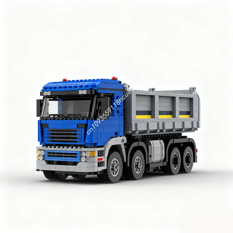 4016 pz MOC New Man TGS 8x8 autocarro con cassone ribaltabile Modello Tecnico Building block Architettura Giocattoli Per Bambini Mattone Educazione regali Di Natale