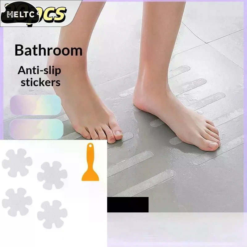 20pc/packFrosted PVC surface Non Slip Bathtub Adhesive Strips Strong Grip Waterproof For Bathroom Shower Floor Stairs Safety Use