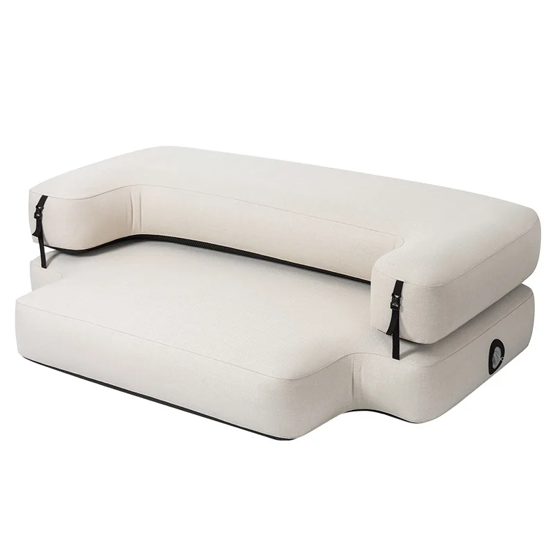 Brushed inflatable sofa bed light luxury camping lazy recliner sofa household dual-purpose sofa bed