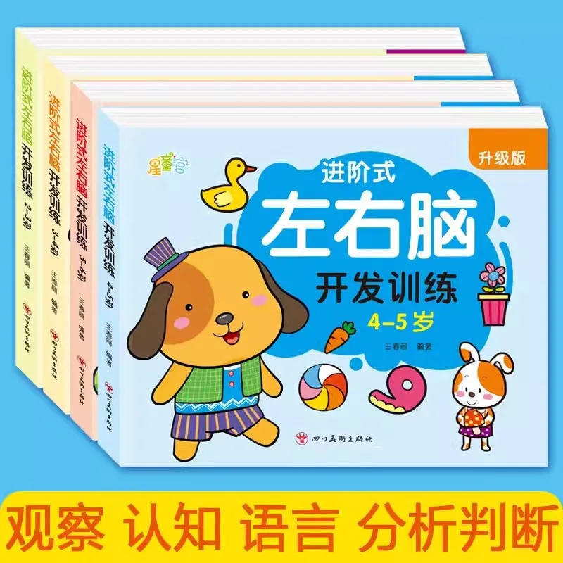 Left and Right Brain Development Training 2-6 Year Old Advanced Thinking Logic Training Puzzle Game