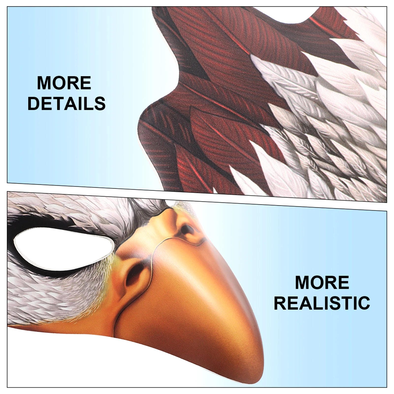 

Mask Lightweight Breathable Cosplay Halloween Masquerade Party Novelty Animal Masks Elastic Band Suitable Most