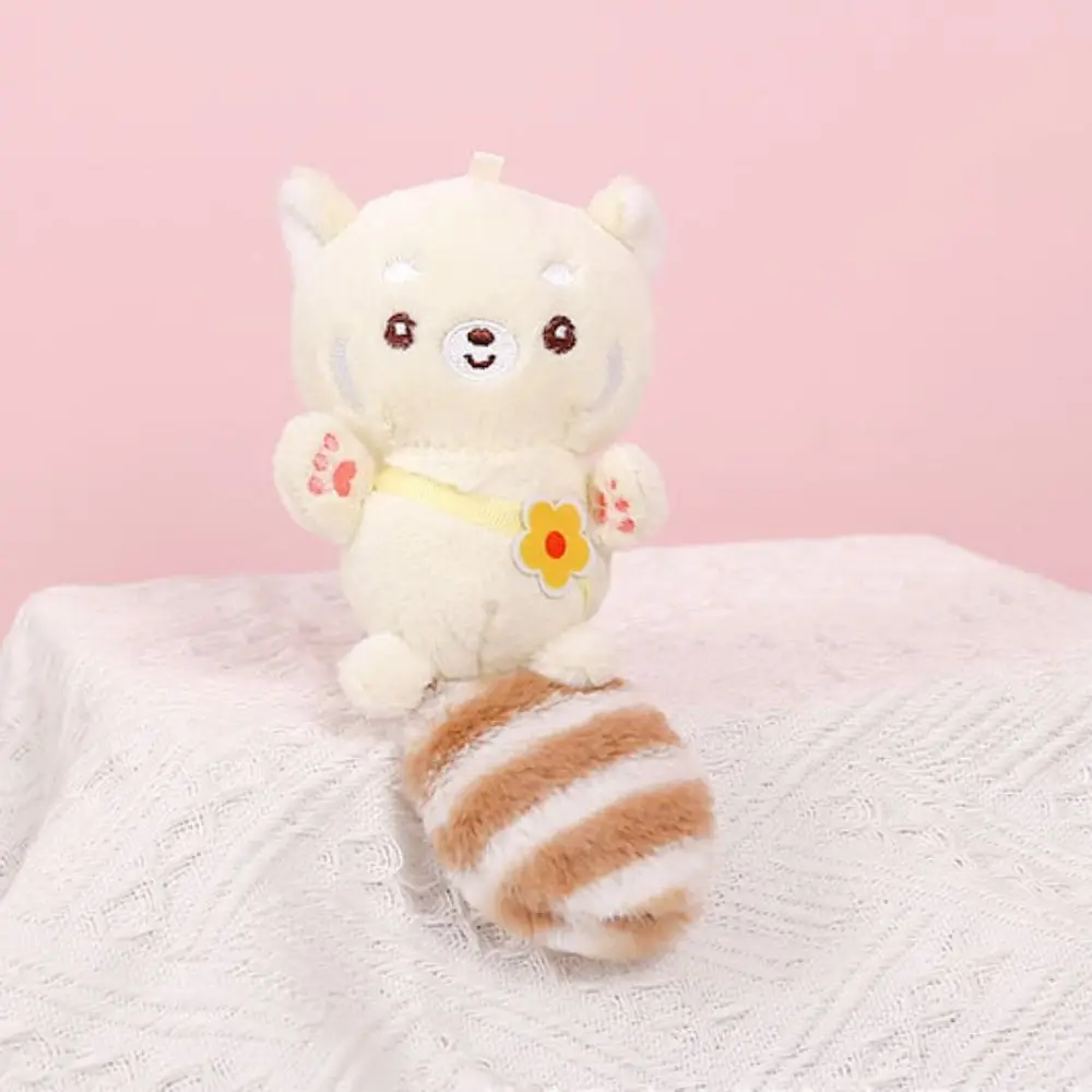 ตุ๊กตาสัตว์ Raccoon Plush พวงกุญแจน่ารัก Raccoon Plush จี้ Kawaii ตุ๊กตาสัตว์ตุ๊กตาพวงกุญแจกระเป๋าอุปกรณ์เสริม