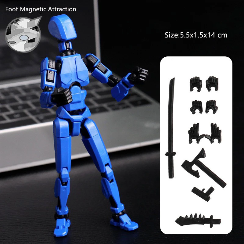 Mehrgelenkiger Beweglicher Formwandler-Roboter mit Magnetischer Anziehung, 3D-Gedruckte Schaufensterpuppe, 13 Actionfiguren, Spielzeug, Ornamente, Geschenke