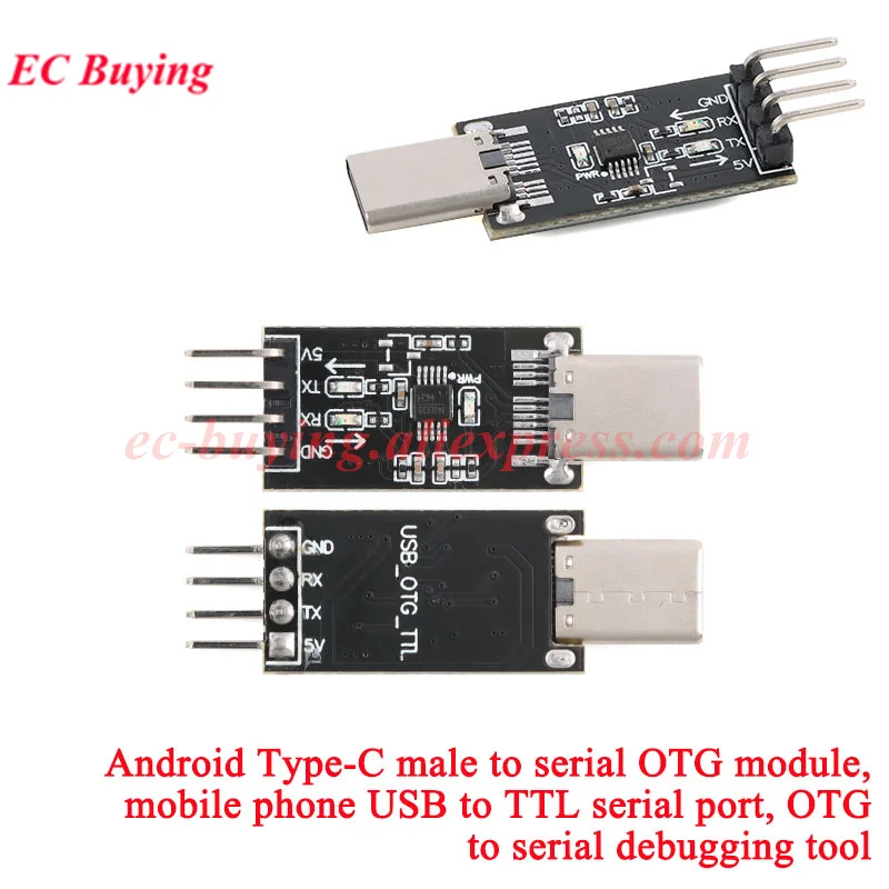 Typ-c zu seriellem Port Android Handy USB zu TTL OTG Debugging Download CH340 RS485 Konvertierungsmodul 3,3 V 5 V für STC STM32 – Detail 3