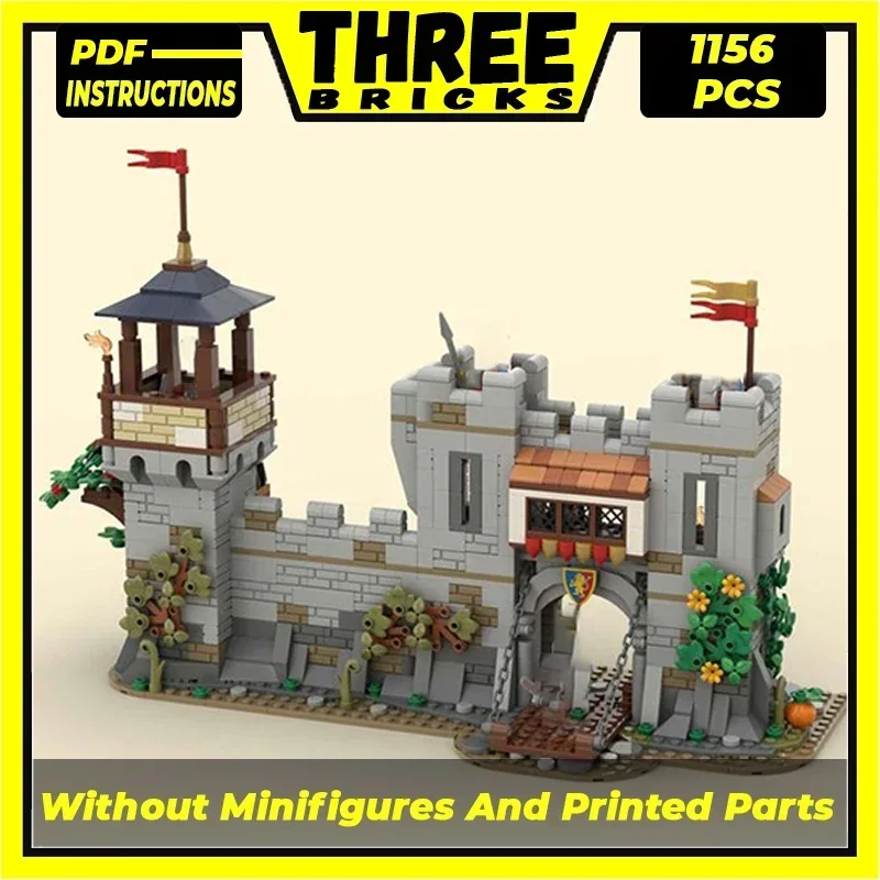 Moc Building Bricks Fortress Model Small Lion Knights' Castle Technology Modular Blocks Gifts Christmas Toys DIY Sets Assembly