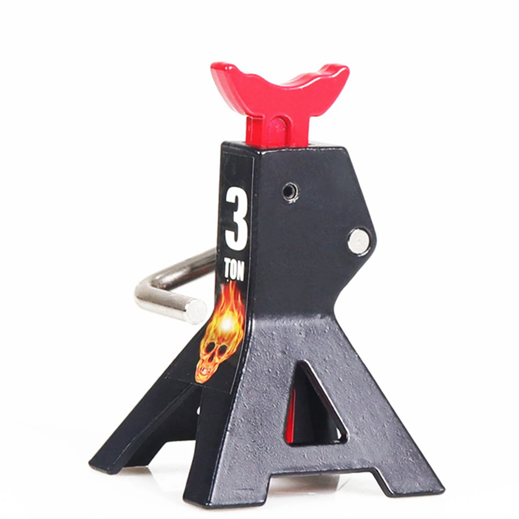 B78B-4PCS metal 3 ton simulado jack reparação suporte cena ferramenta jack de elevação para 1/10 trx4 d90 cc01 rc carro escalada preto (mod