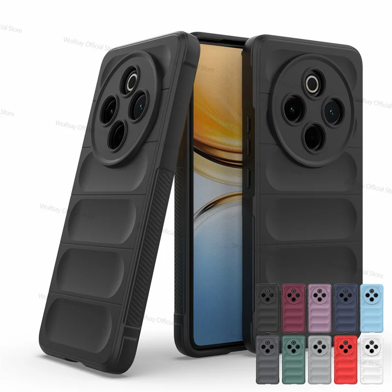 Para Vivo Y300 Pro 5G funda Vivo Y300 Pro 5G cubierta parachoques a prueba de golpes antihuellas TPU funda trasera de teléfono para Vivo Y300 Pro 5G