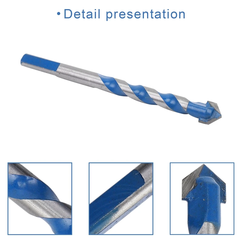 Bocados de alvenaria, 3mm a 12mm, pontas da torção do carboneto para a parede, CIMENTO do tijolo, CONCRETO, vidro, madeira, tem Str industrial, 12 Pcs