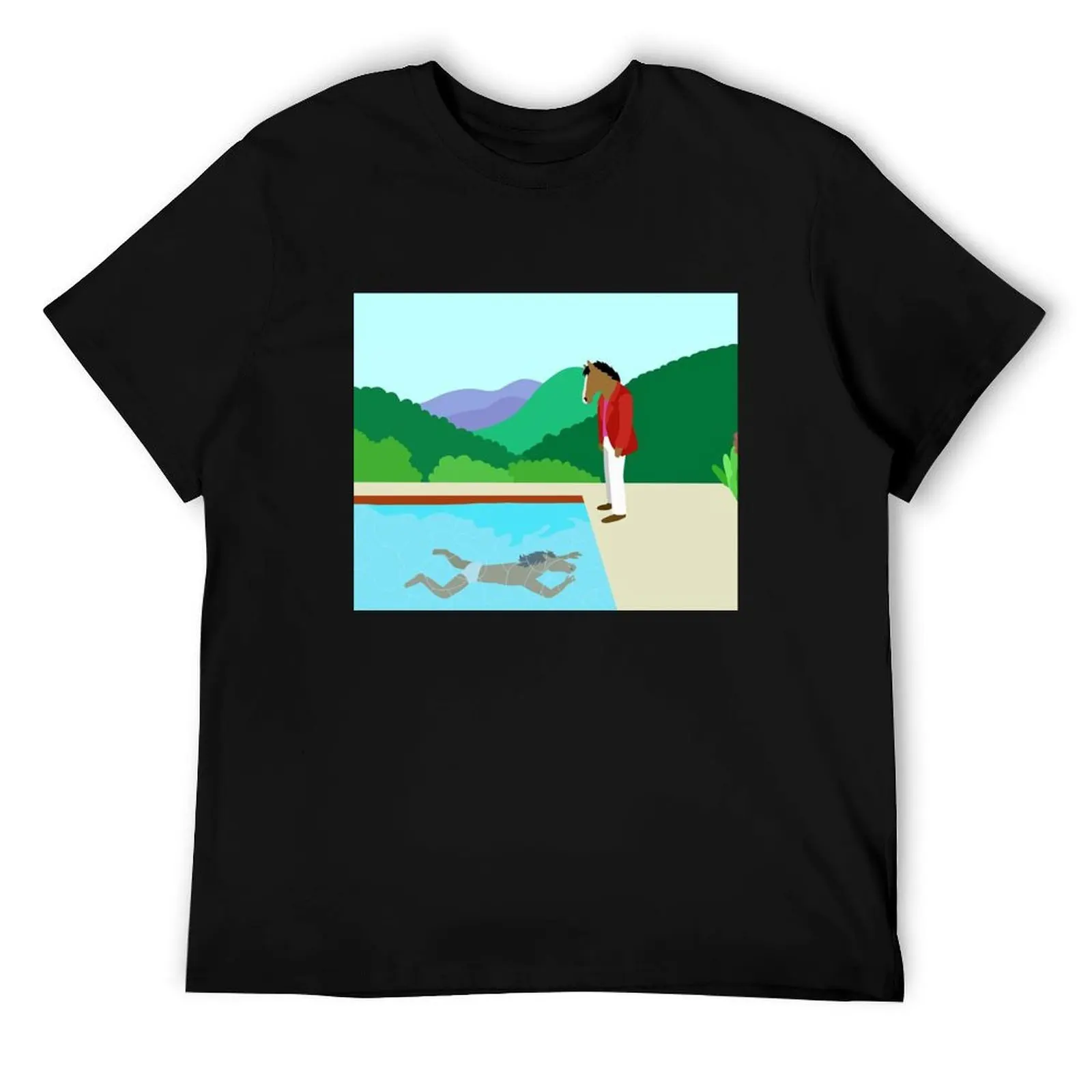 

Футболка Minimal Horseman, мужские хлопковые мужские футболки, мужские футболки с рисунком, высококачественная футболка люксового бренда