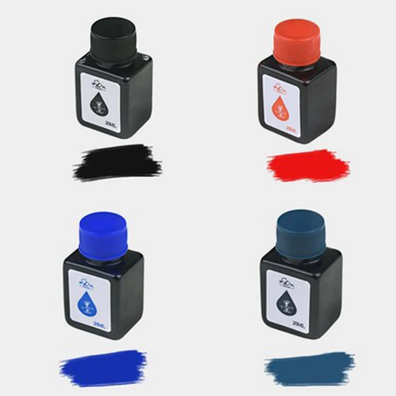 20Ml Vulpen Inkt Fles Zwart/Blauw/Rood Kleur Inkt Levert