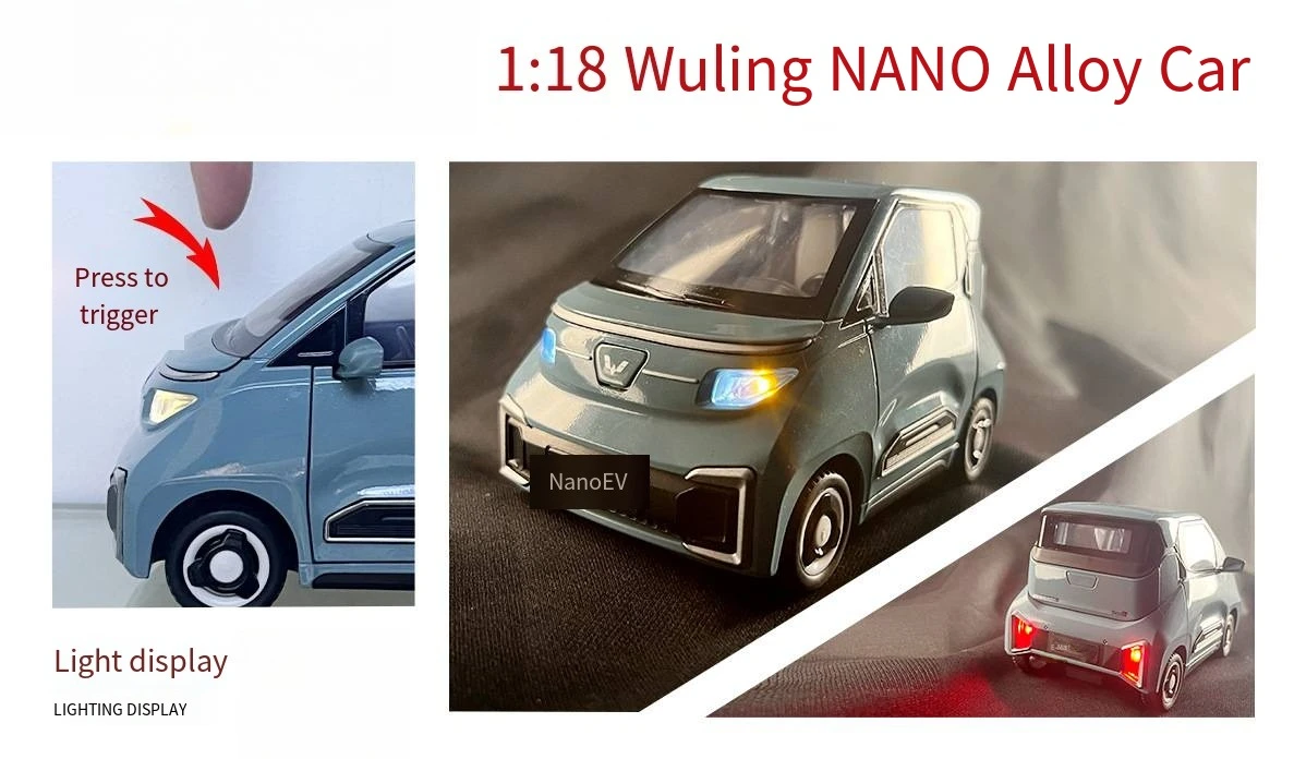 โมเดลรถอัลลอยด์ วู่หลิง หงกวง เอนจอย นาโน ขนาด 1:18 |   รถของเล่นเด็กพร้อมเสียง แสง และฟังก์ชั่นดึงกลับ