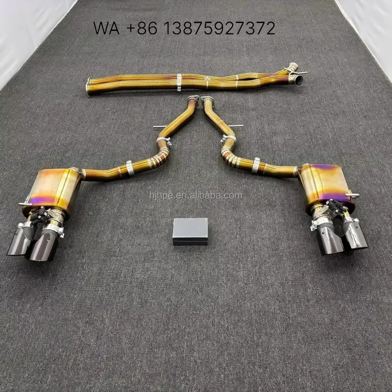 Wmwmnu For 971 4S 4.0T High Quality Titanium Alloy Golden Cat Back Exhaust Pipe