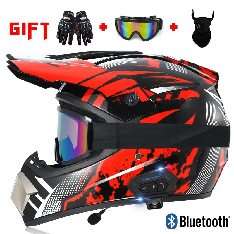 Motorcycle Helmet Men Women Moto Helmet Scooter Helmet Winter Full-cover Personality Motorcycle Four Seasons Universal Gifts