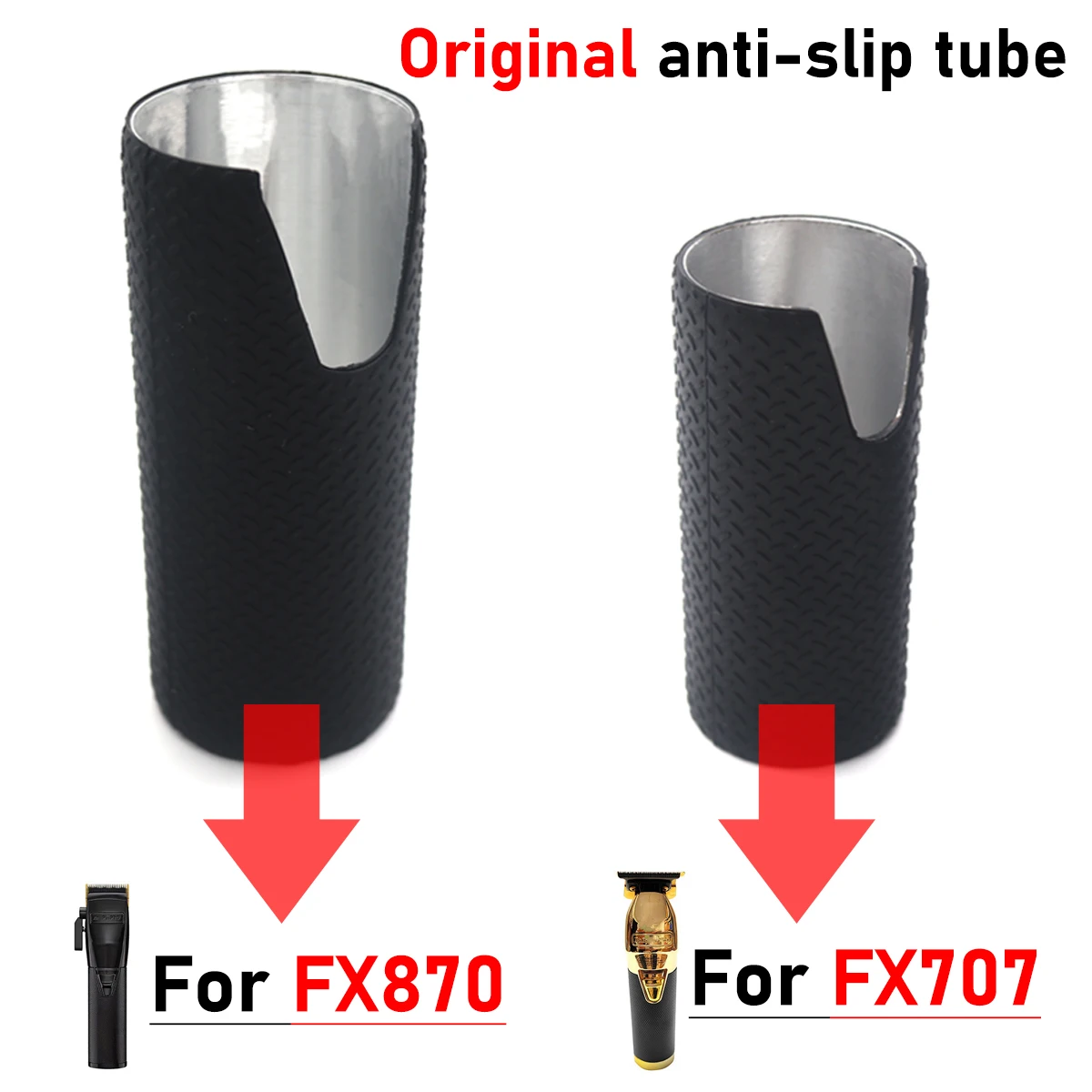 Rubber Sleeve For BAB FX870 FX707 Electric Hair Clipper Original Anti Slip Decorative Replacement Barber Machine Accessories