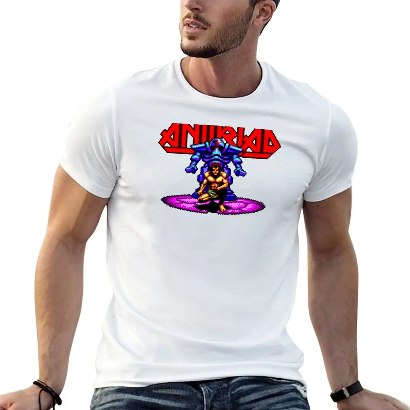 Футболка Antiriad Amstrad CPC Videogames Pixel Art, футболки с принтами, мужские футболки с графическим рисунком, футболка
