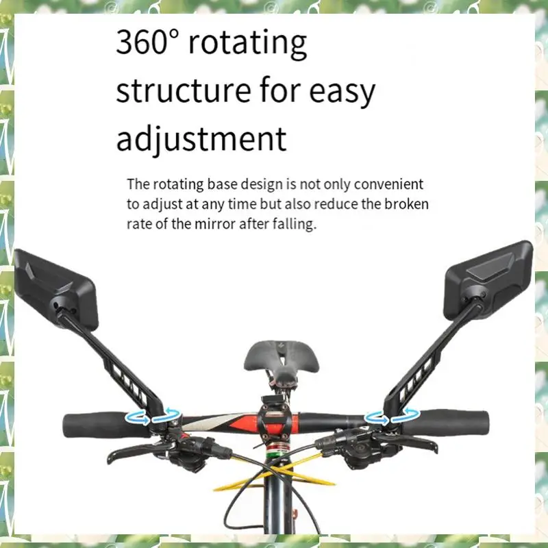 

Bike Wide Range Backsight Reflector Adjustable Bike Mirror Bicycle Handlebar Rear View Mirror Right Easy To Use