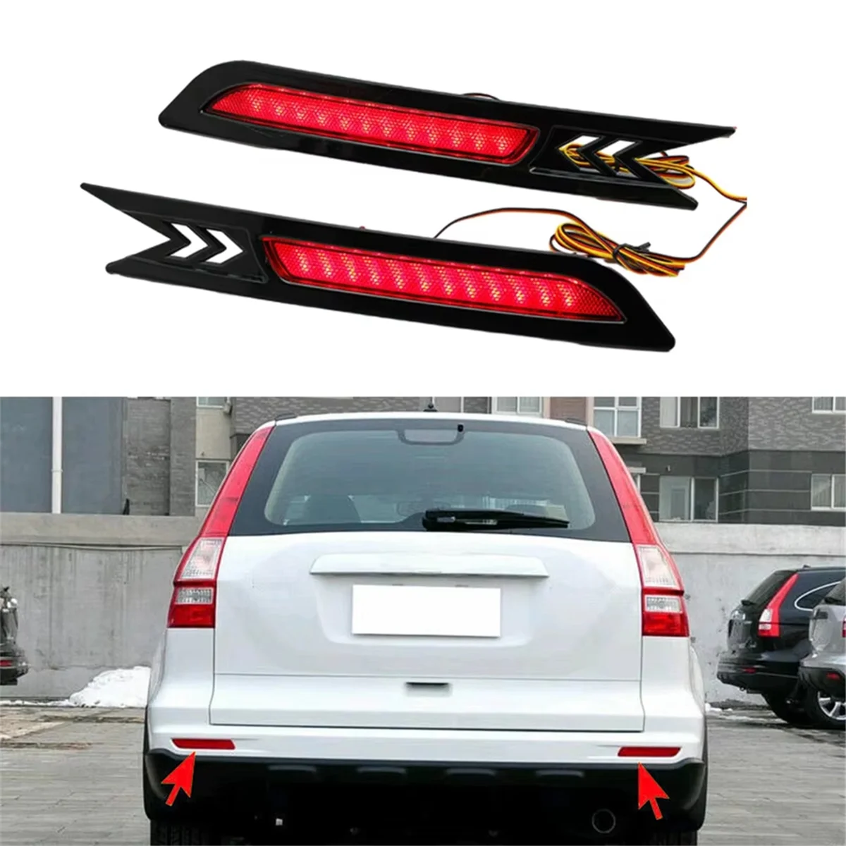 

NEW_Rear Bumper Reflector Light for Honda CRV 2010 2011