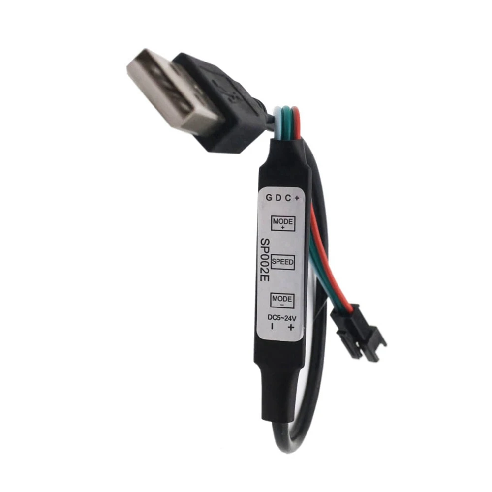 Mini 3-pin controller USB/DC/dual line DC5V-24V