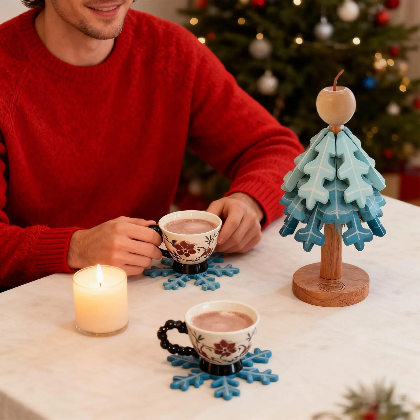 

Деревянные подставки, термостойкие складные подставки, подставка для рождественской елки для дома, ресторана, квартиры, кухни, сковороды, тарелки для напитков