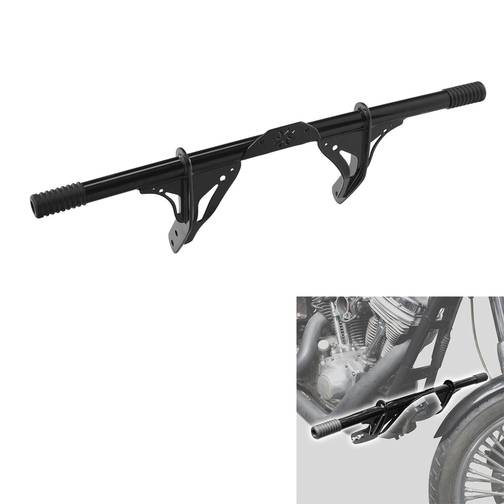 Motorcycle Front Crash Bar Protector Voor Harley Dyna Low Rider Straat Bob w/Midden Controle 2006-2017 2008