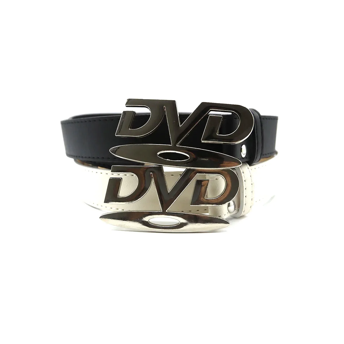 Unisex Nostalgic DVD Buckle Belt for Jeans