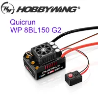 HOBBYWING QuicRun WP 8BL150 G2 3-6S Waterproof Speed Controller Sensorless Brushless ESC for 1/8th RC Car Truck Monster Crawler