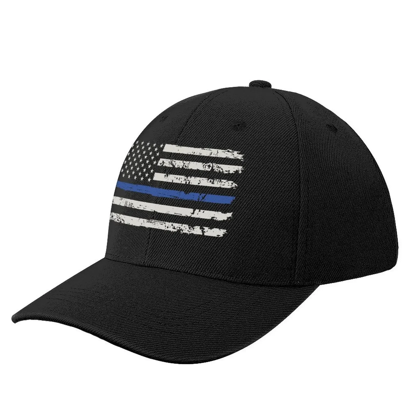 

Thin Blue Line USA Flag Baseball Cap derby hat hiking hat Anime Caps Women Men's