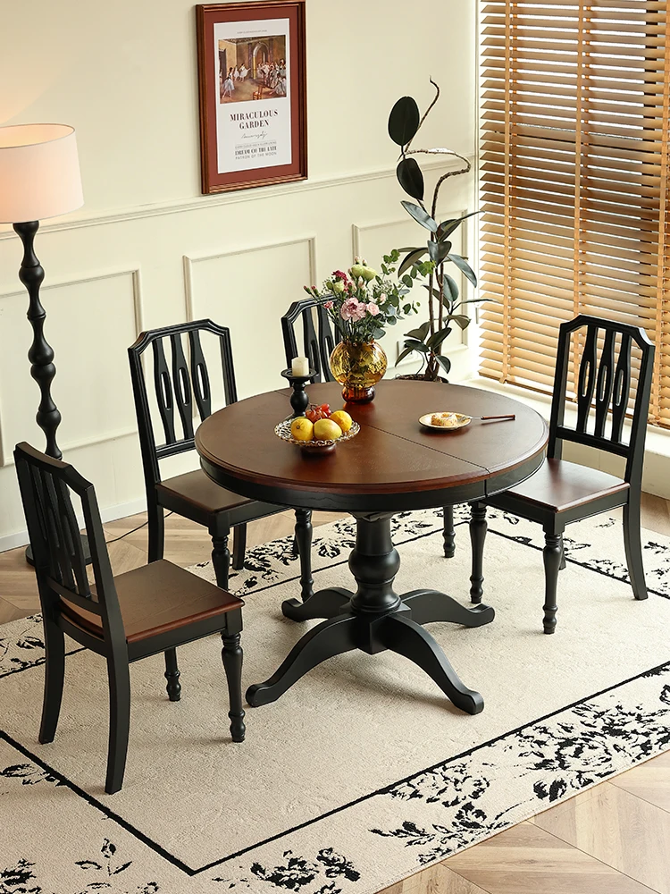 Home living room retro stable convenient round table