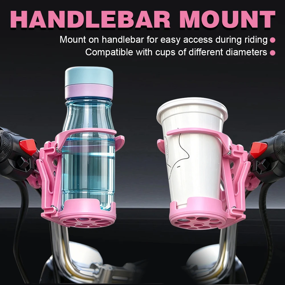 2026 NEW Motorcycle Foldable Cup Holder Lightweight Adjustable Water Bottle Mount for Electric Bicycle Sport Cycling Accessories
