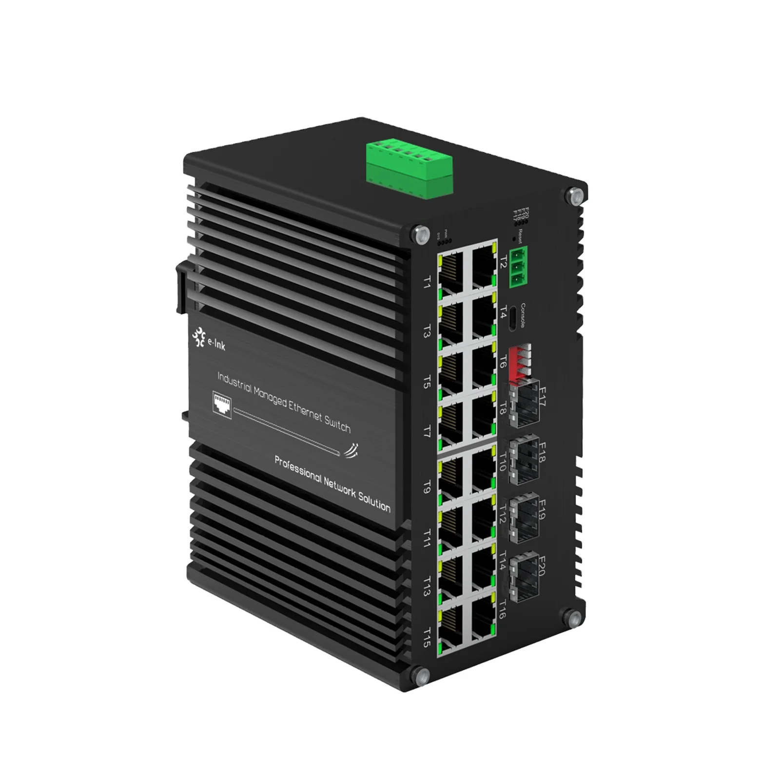 

Industrial L2+ 16-Port 10/100/1000T 802.3at PoE + 4-Port 1000X SFP Managed Ethernet Switch