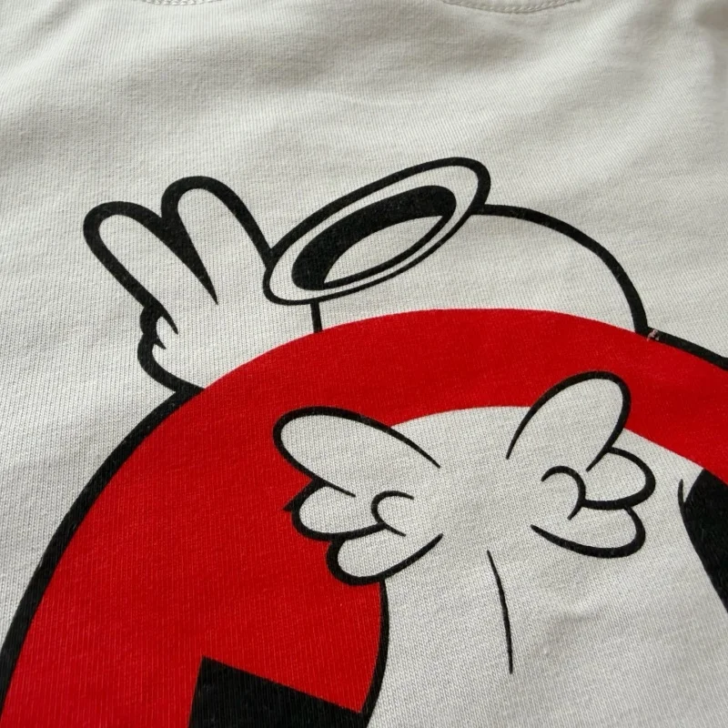 SAINT 26SS Summer Cartoon Ghost Print TEE Premium Quality Men's & Women's Cotton Casual Tops