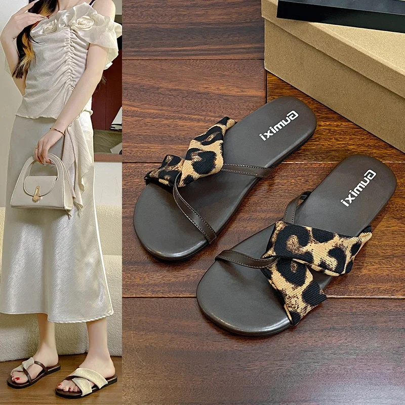 Reinforced Bottom Women Casual Slippers Summer Anti Slip Stable Frame Wear Resistant for Long Distance Outdoor Walking Footwear