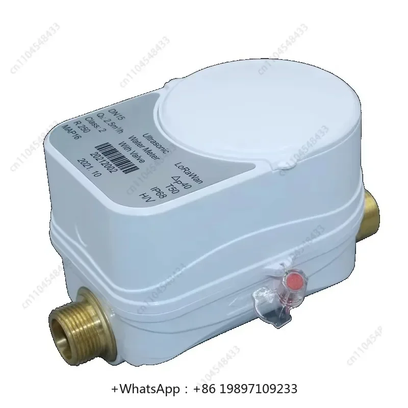 Hot-selling RTS ultrasonic intelligent water meter with valve control function, communication via Tuya App, ZigBee-based prepaid