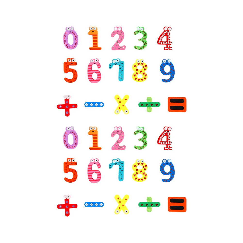 30 Pcs Toys Magnet Fridge Customized Magnetic Mathematics Symbol Number Magnets Refrigerator Sticker