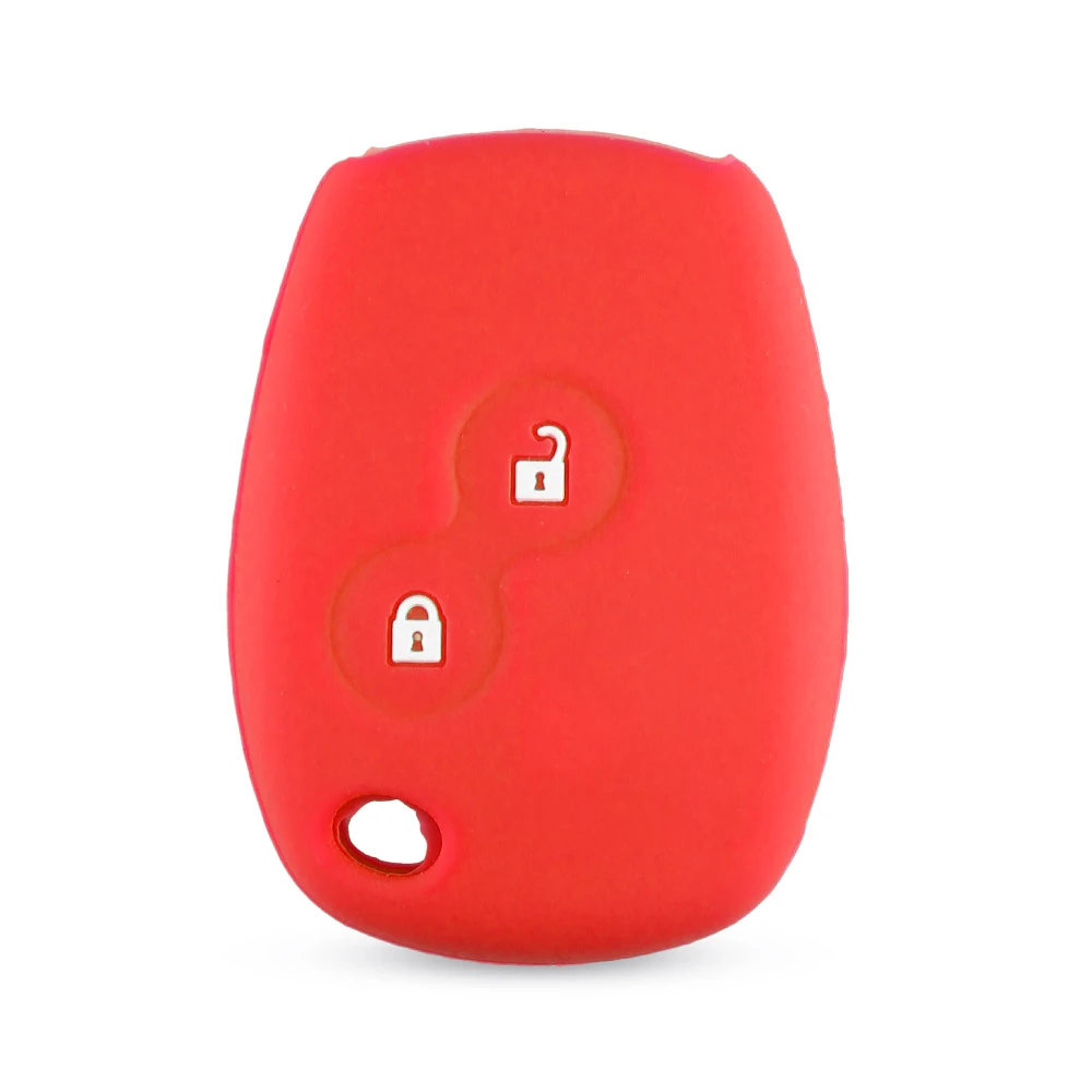 KEYYOU Silicone Car Key Case Cover 2 Buttons For Renault Kangoo DACIA Scenic Megane Sandero Captur Twingo Modus