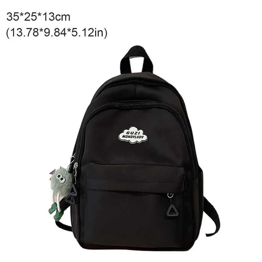 Creative Gift Large Capacity Backpack Harajuku Nylon Shoulder Bag Reusable Satchels Bag Daily Use