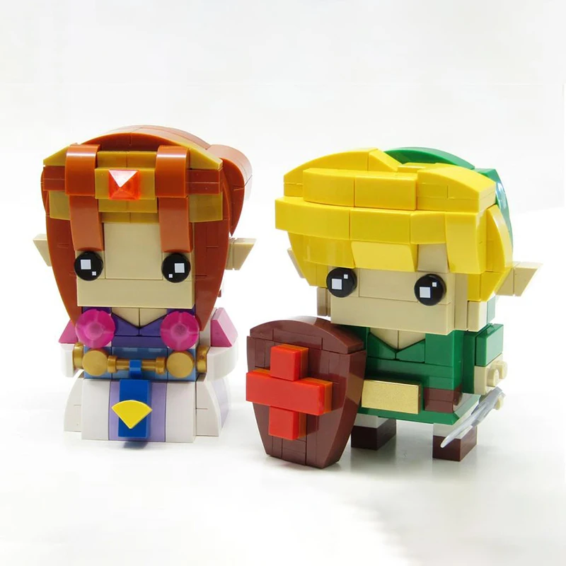 

364PCS MOC Game Series Rb Link Zeldad Brickheadz Model DIY Creative Ideas Assembly Building Blocks Birthday Gift Display Home